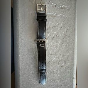 Womens Black Leather Strap 38/40/41mm Apple Watch